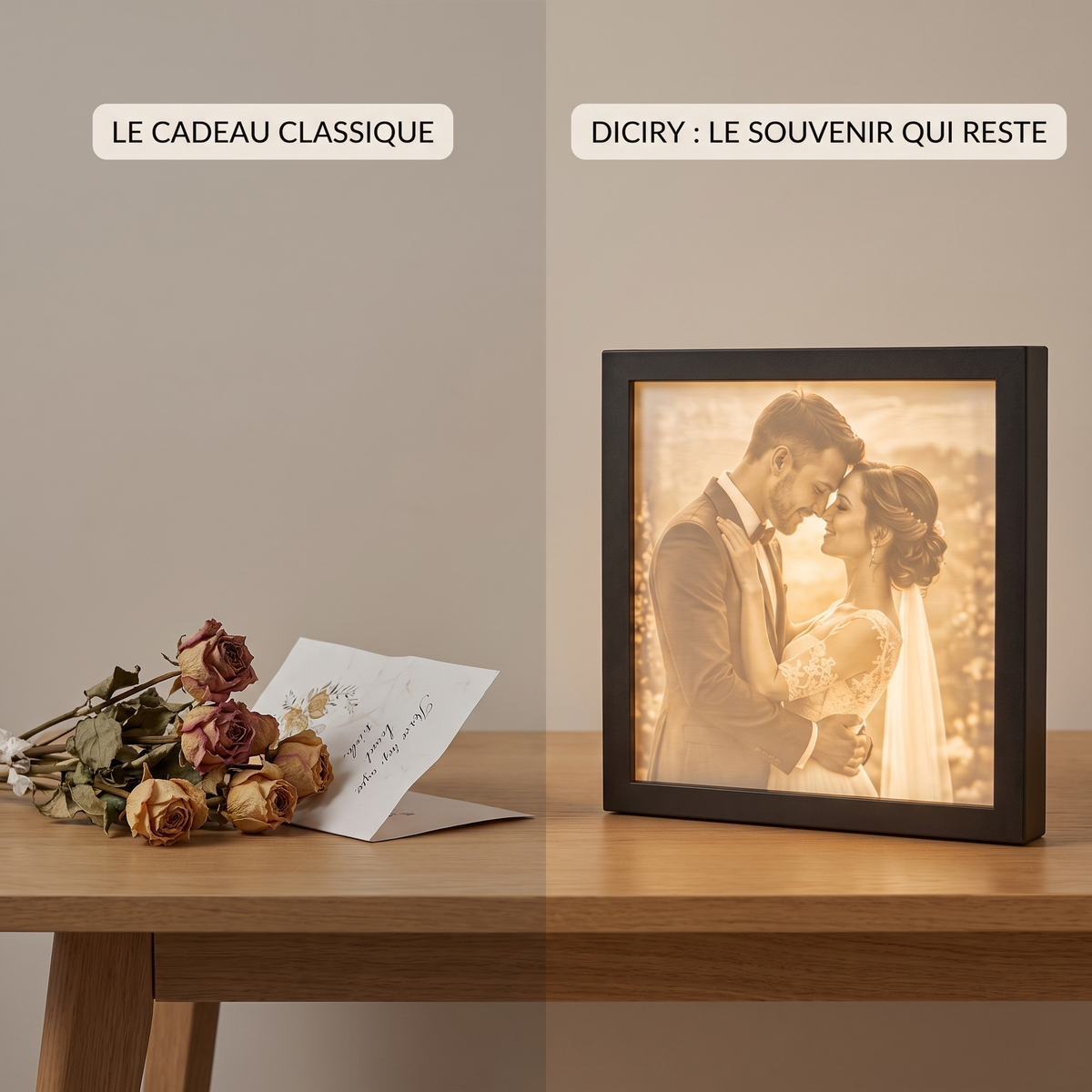 Image 8 - Comparatif le cadeau classique versus Diciry le souvenir qui reste